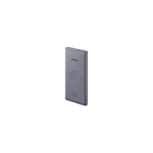 Samsung Wireless Portable Battery EB-U3300 - Wireless charging pad / power bank - 10000 mAh - 25 Watt - PD 3.0, QC 2.0, AFC, SFC (24 pin USB-C) - silver
