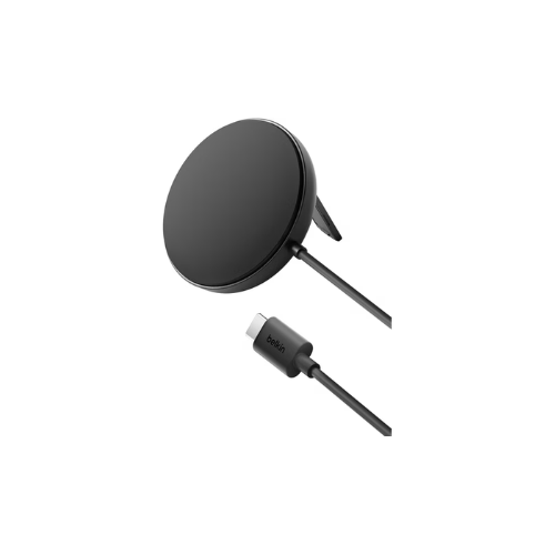Belkin Magnetic Wireless Charging Pad 15W w/Pop-Up Stand - MagSafe-Compatible Qi2-Wireless Charger, Power Supply Not Included - Black