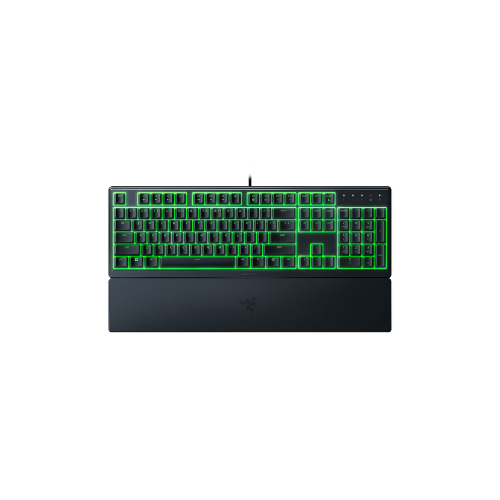 Razer Ornata V3 X Full-Size Wired Membrane Gaming Keyboard for PC, Chroma RGB, Wrist Rest, Black