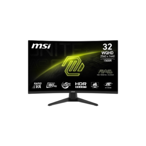 MSI 31.5" Curved WQHD (2560 x 1440)HDMI DP 180Hz 0.5ms FreeSync LCD Gaming Monitor - MAG 321CQF E18W
