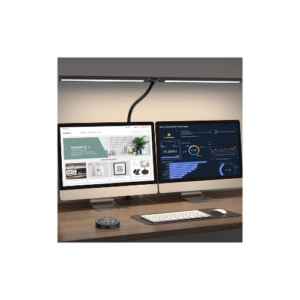 SZRSTH LED Desk Lamp for Home Office - 24W Architect Table Lamp with Clamp Adjustable Head Stepless Dimming Work Light
