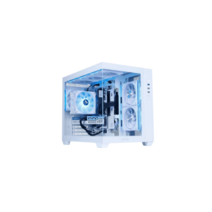Mloong Gaming PC Desktops AMD Ryzen5 5500, Radeon RX 6500XT 4GB, 1TB SSD, 16GB RAM, 650W, Win11, WiFi, White
