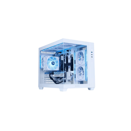 Mloong Gaming PC Desktops AMD Ryzen5 5500, Radeon RX 6500XT 4GB, 1TB SSD, 16GB RAM, 650W, Win11, WiFi, White