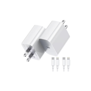 GUSGU iPhone Fast Charger PD 20W (2-Pack), 6Ft USB C Cable, Wall Charger Block for Apple iPhone 14/13/12/11 Pro Max/XS/XR/8