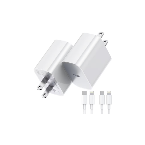 GUSGU iPhone Fast Charger PD 20W (2-Pack), 6Ft USB C Cable, Wall Charger Block for Apple iPhone 14/13/12/11 Pro Max/XS/XR/8