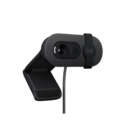 Logitech Brio Full HD Webcam for Meetings and Streaming, Auto-Light Balance, Privacy Shutter, Graphite
