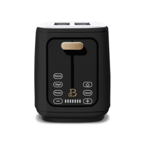 Beautiful 2 Slice Toaster with Touch-Activated Display, Black Sesame by Drew Barrymore